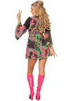 Déguisement hippie néon femme