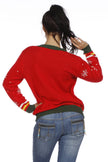 Pull de Noël rouge adulte