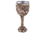 verre coupe motif squelettes crnes 18cm