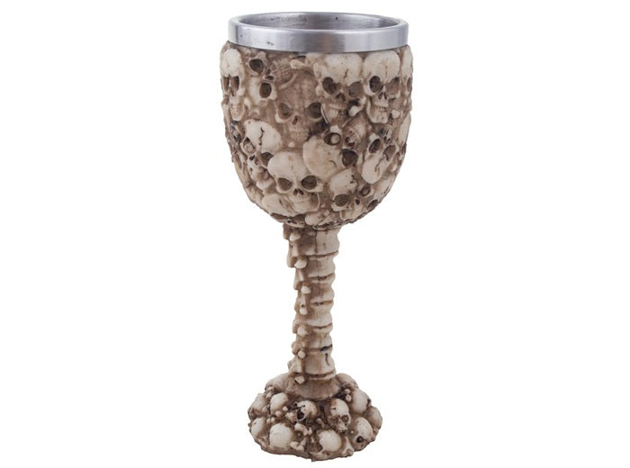verre coupe motif squelettes crnes 18cm