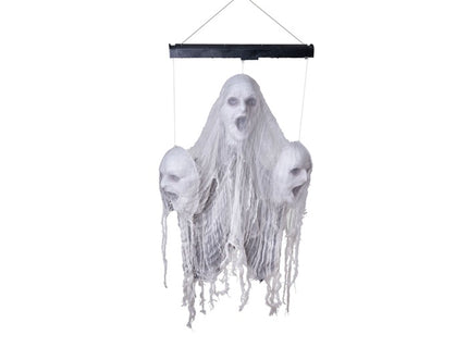 suspension 3 ttes fantme lumineuse sonore motorise 90cm