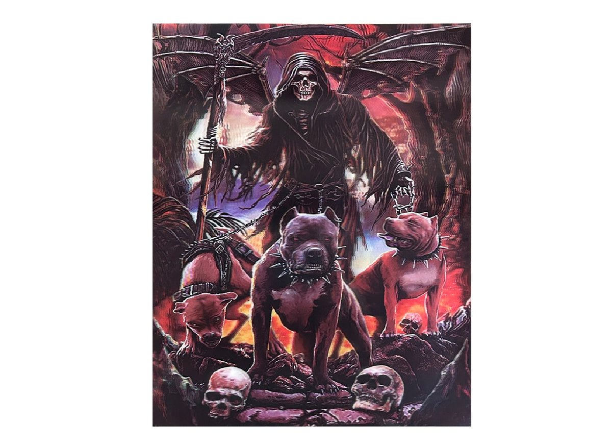 affiche poster faucheuse halloween hologramme 5d 30x40cm