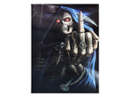affiche poster squelette halloween hologramme 5d 30x40cm
