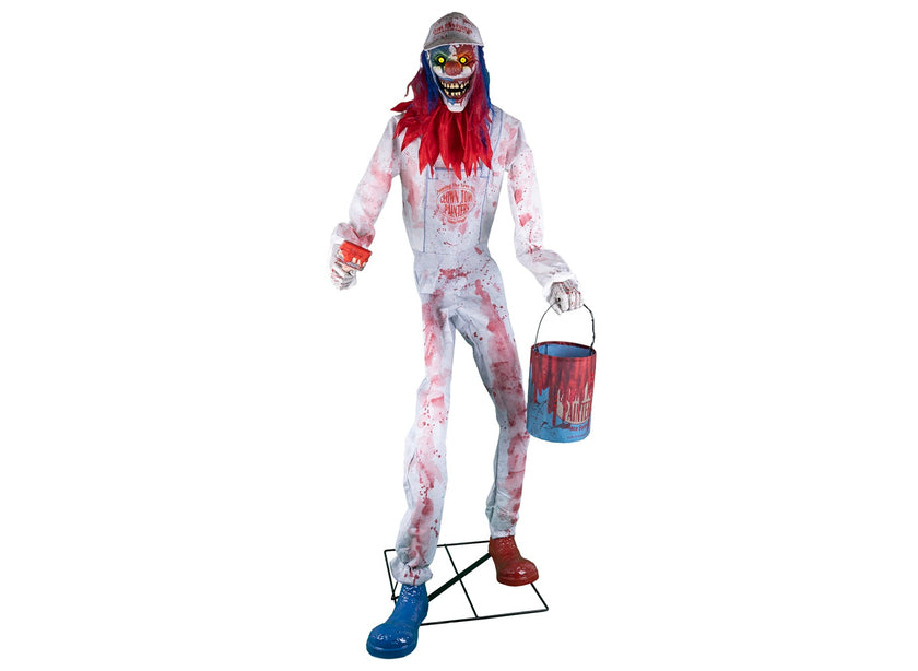 clown diabolique géant lumineux sonore motorisé 2.1m 220v