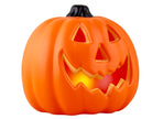 citrouille halloween orange lumineuse led 20cm