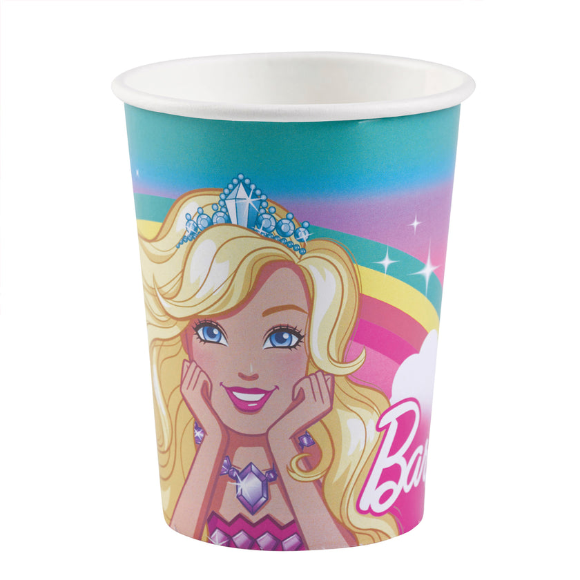 8 gobelets en papier Barbie Dreamtropia
