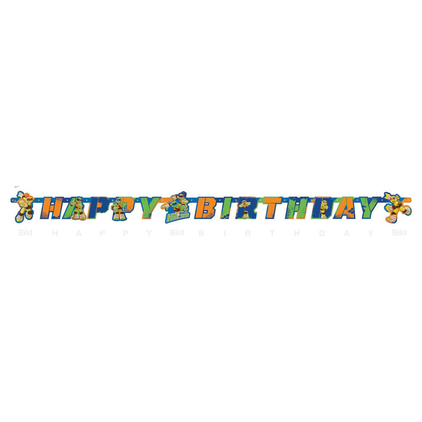 Guirlande anniversaire Les Tortues Ninja Half-Shell Heroes