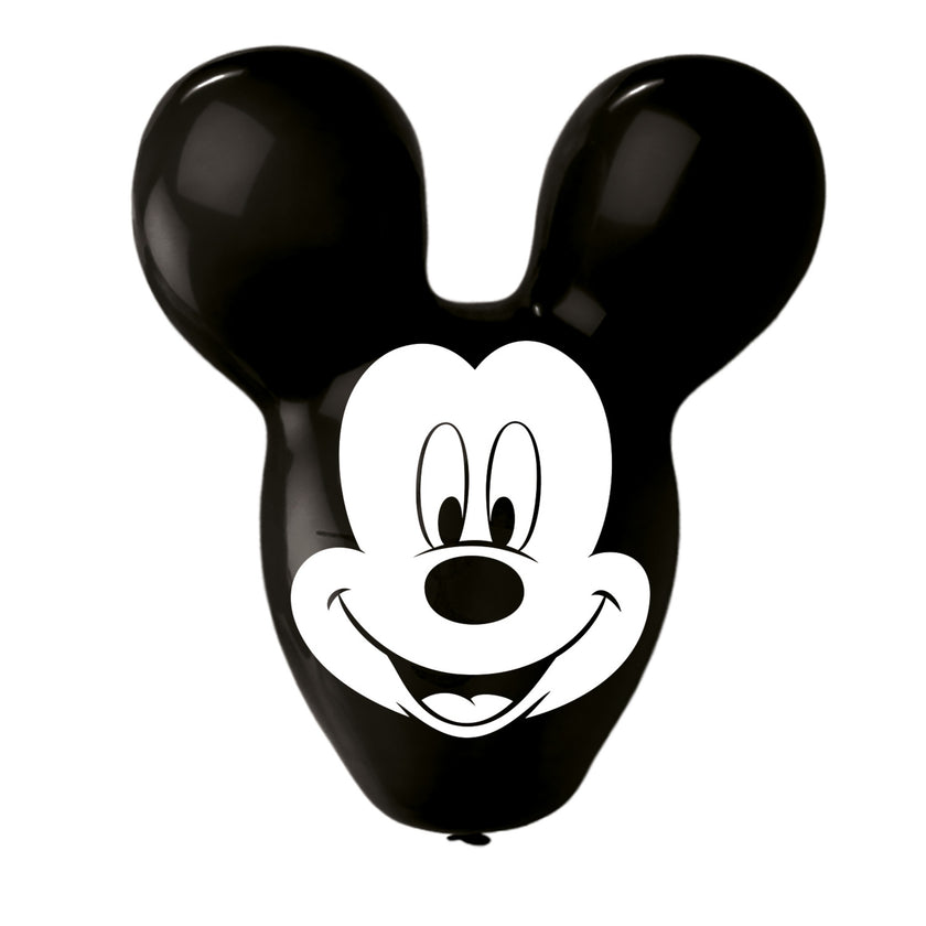 4 ballons en latex en forme de Mickey Mouse