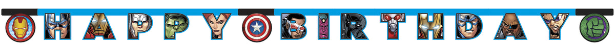 Banderole anniversaire Avengers