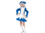 déguisement de majorette bleu enfant 5pcs