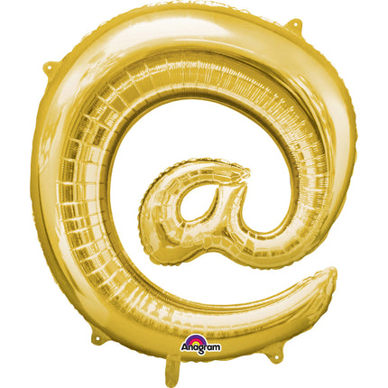 Ballon @ doré 40 cm