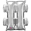 Ballon hashtag argenté (40 cm)