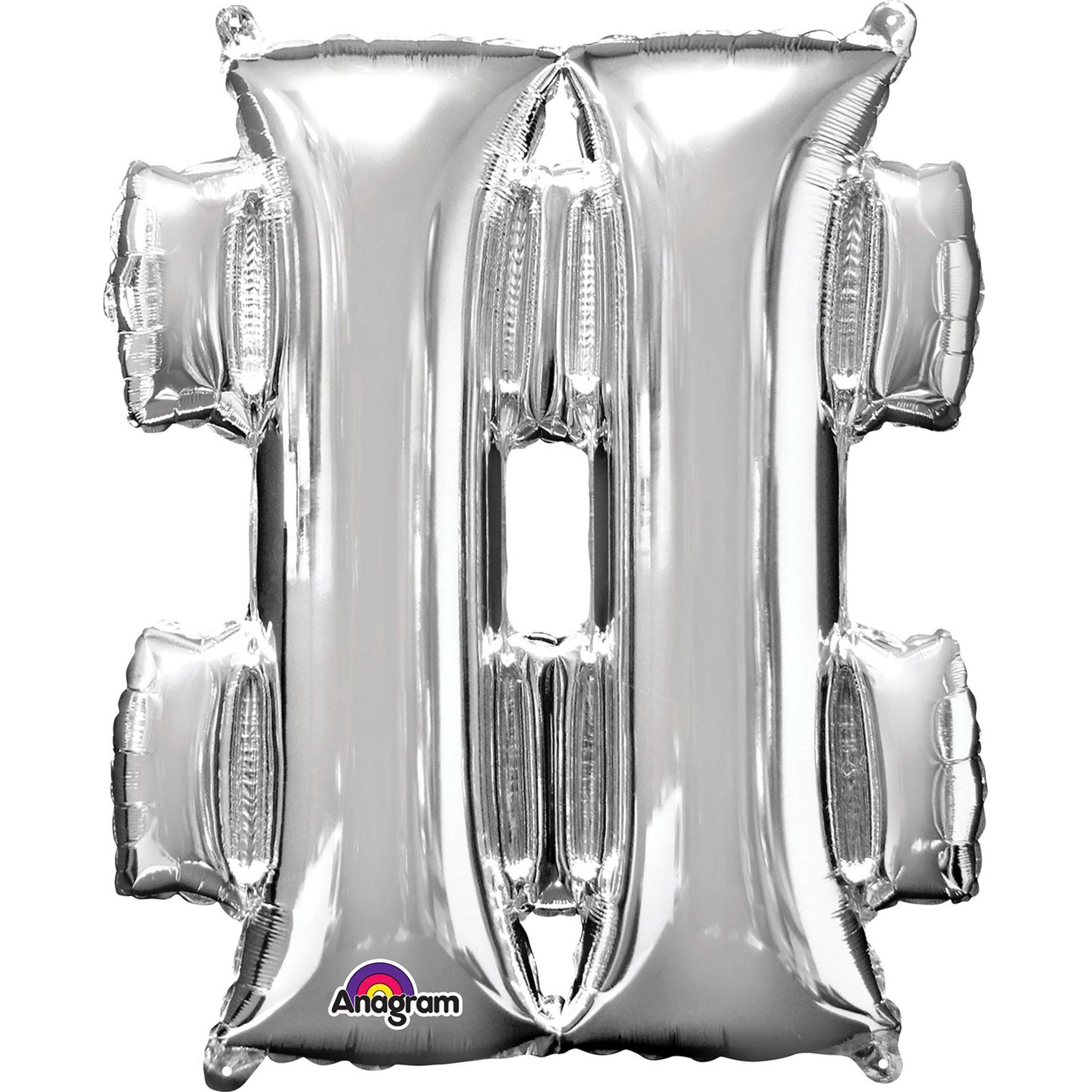 Ballon hashtag argenté (40 cm)