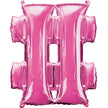 Ballon hashtag rose (40 cm)