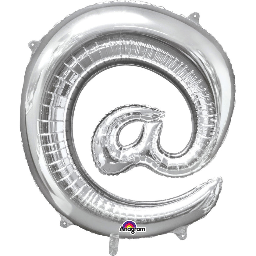 Ballon @ argenté 40 cm