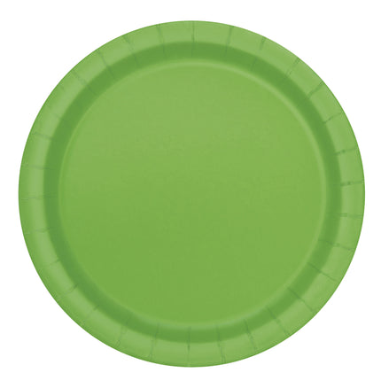 8 assiettes vertes- Gamme couleur unie