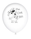 8 ballons vers avec animaux de la ferme (30cm) - Farmyard Party
