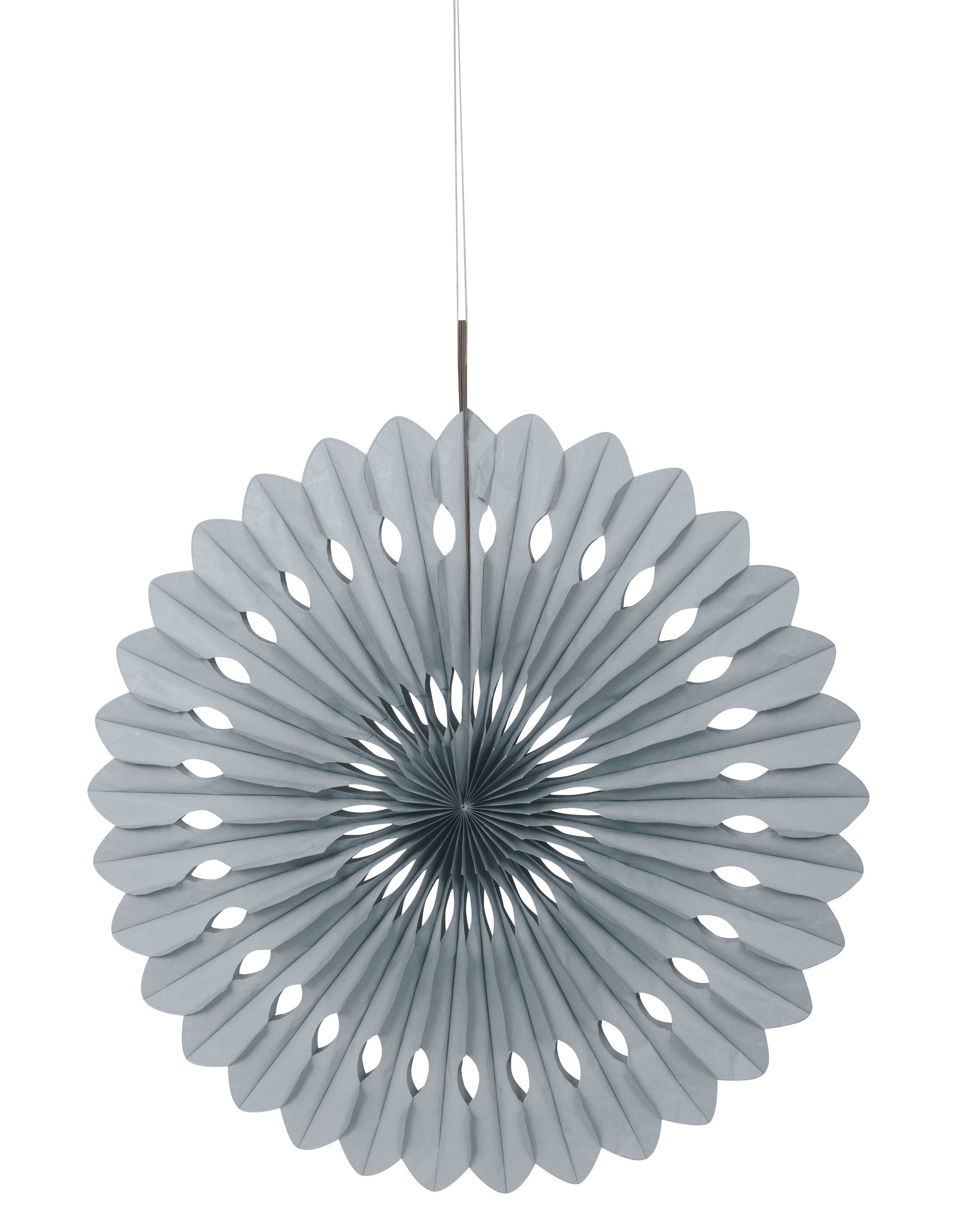 Rosace en papier argenté - Gamme couleur unie