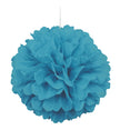 Pompon décoration Aigue-marine - Gamme couleur unie
