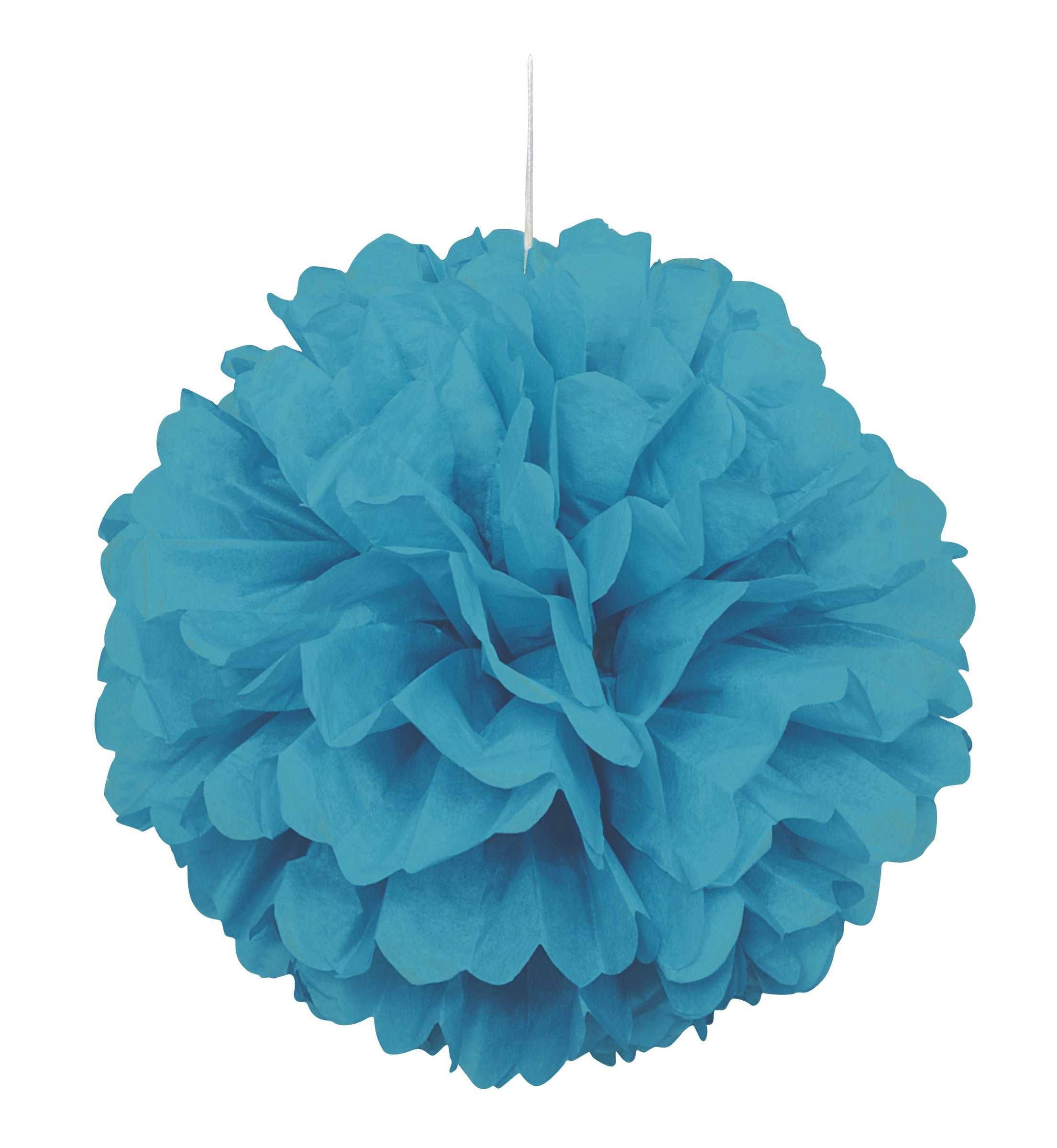Pompon décoration Aigue-marine - Gamme couleur unie