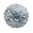 Pompon décoration argenté - Gamme couleur unie