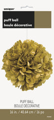 Pompon décoration doré - Gamme couleur unie
