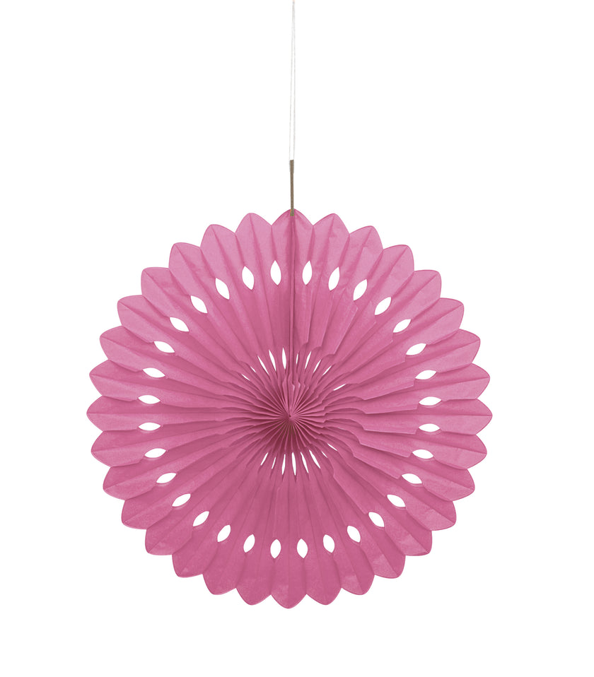 Rosace en papier couleur rose- Gamme couleur unie