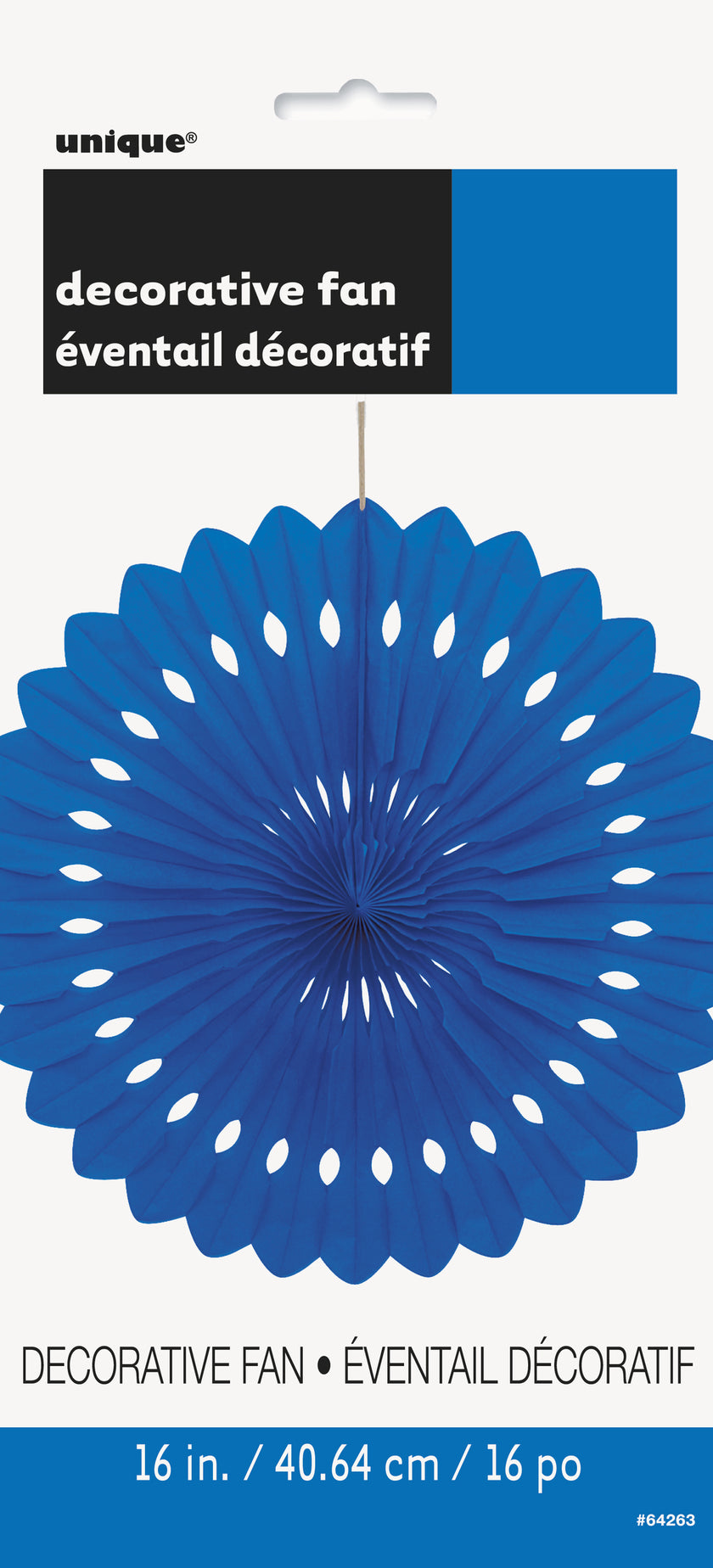 Rosace en papier couleur bleu foncé - Gamme couleur unie