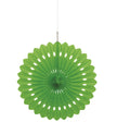 Rosace en papier couleur vert citron - Gamme couleur unie