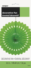 Rosace en papier couleur vert citron - Gamme couleur unie