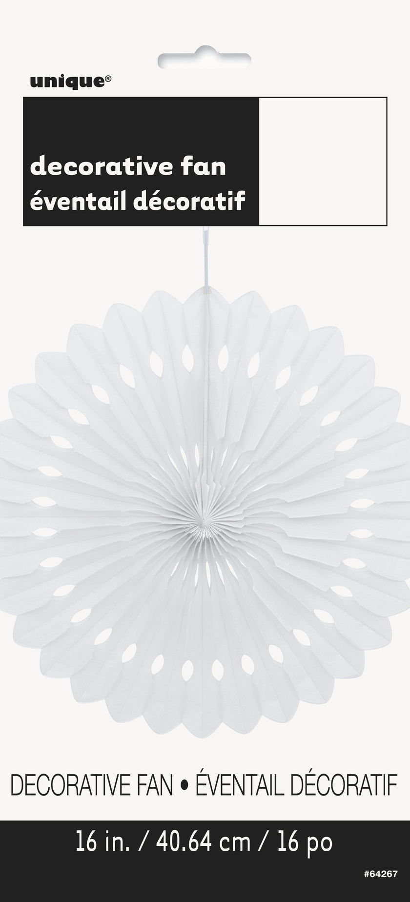 Rosace en papier couleur blanc - Gamme couleur unie