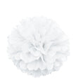 Pompon décoration blanc - Gamme couleur unie