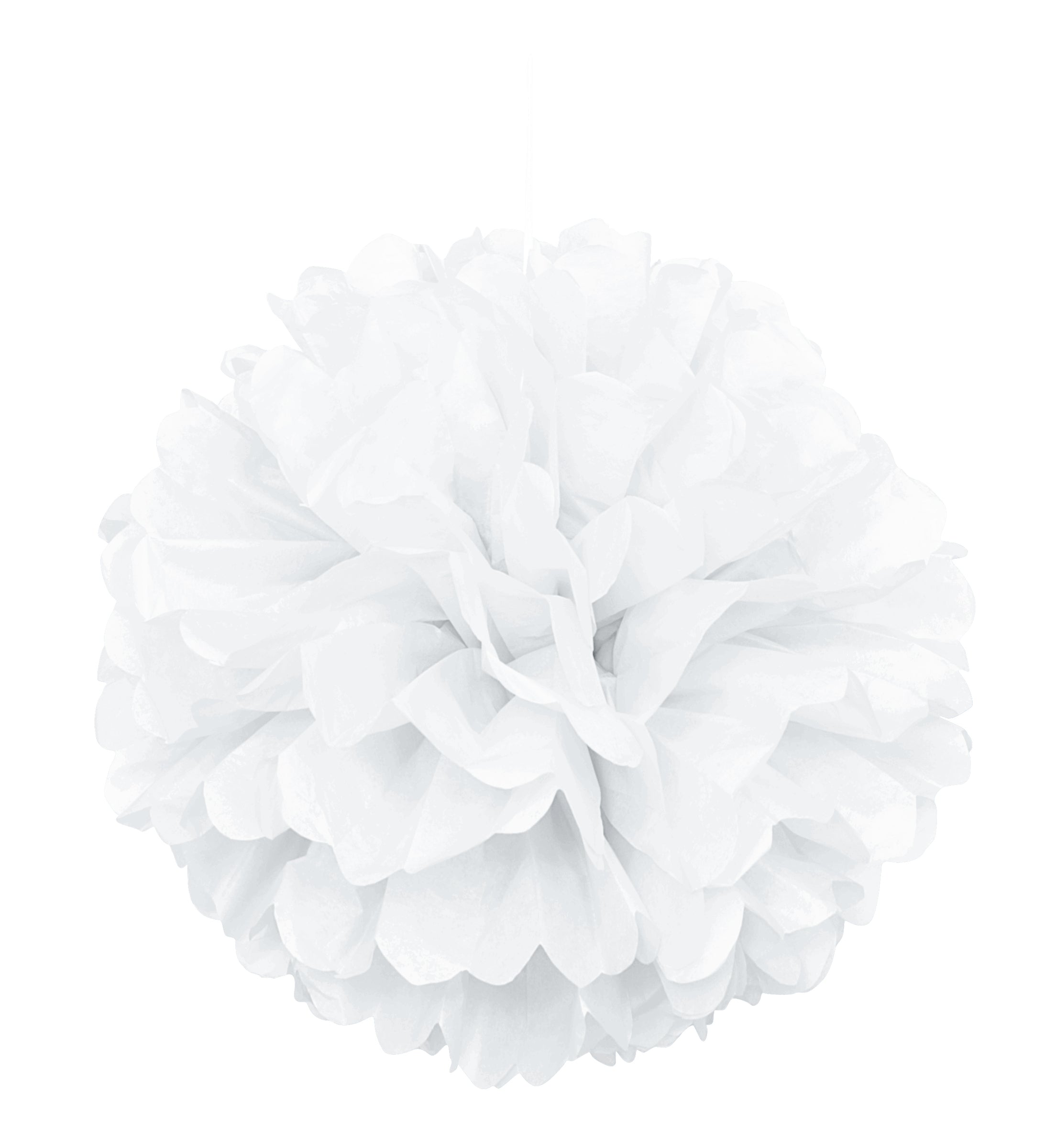 Pompon décoration blanc - Gamme couleur unie