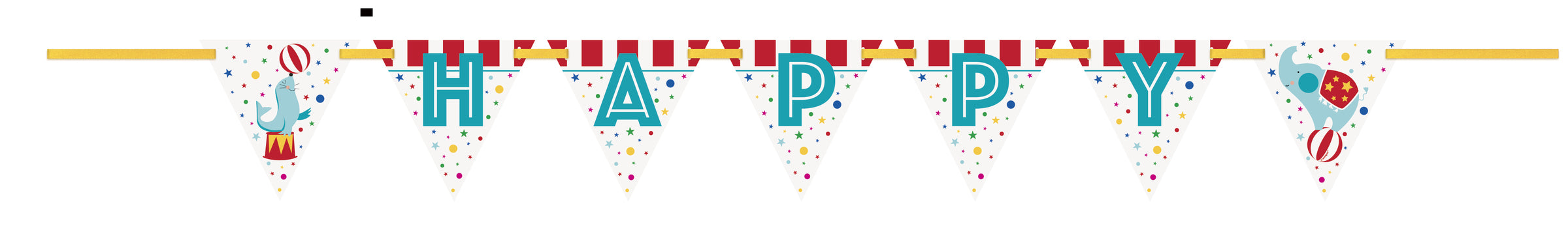 Guirlande Happy Birthday - Circus Carnival