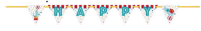 Guirlande Happy Birthday - Circus Carnival
