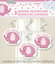 3 décorations à suspendre roses - Umbrellaphants Pink