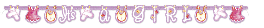 Guirlande It's a girl - Clothesline Baby Shower