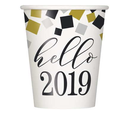 8 gobelets Nouvel An - Happy New Year