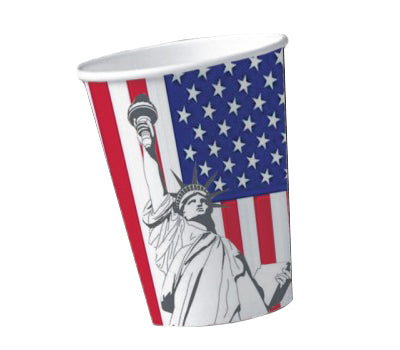 lot de 10 gobelets en papier usa 20cl