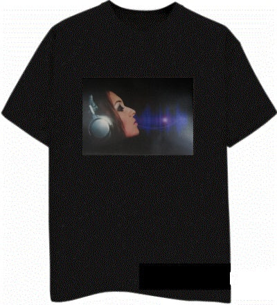 t-shirt lumineux complet dj femme