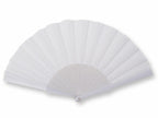 éventail plastique blanc 23cm