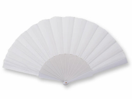 éventail plastique blanc 23cm