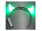 cornes de diable lumineuses vert 5cm