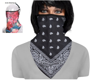 foulard de protection avec attache-oreilles st-027
