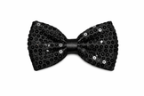 noeud papillon à sequins noir