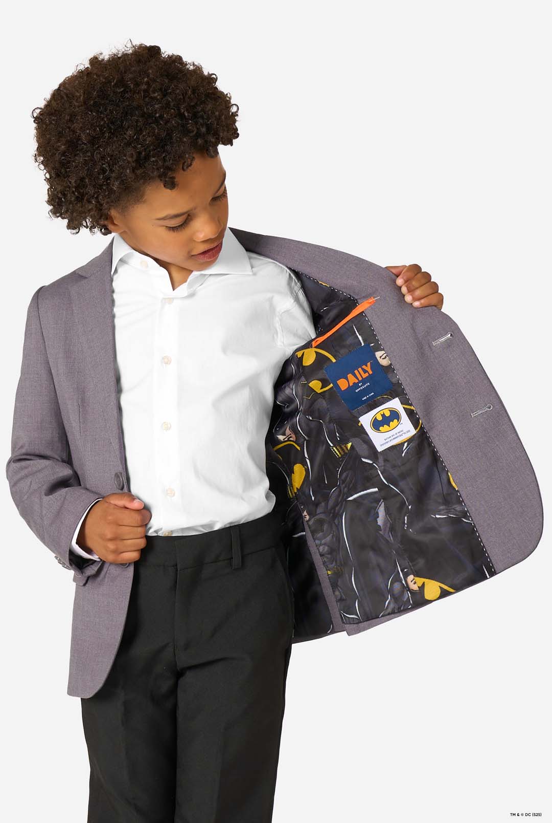 BOYS Daily Batman Grey
