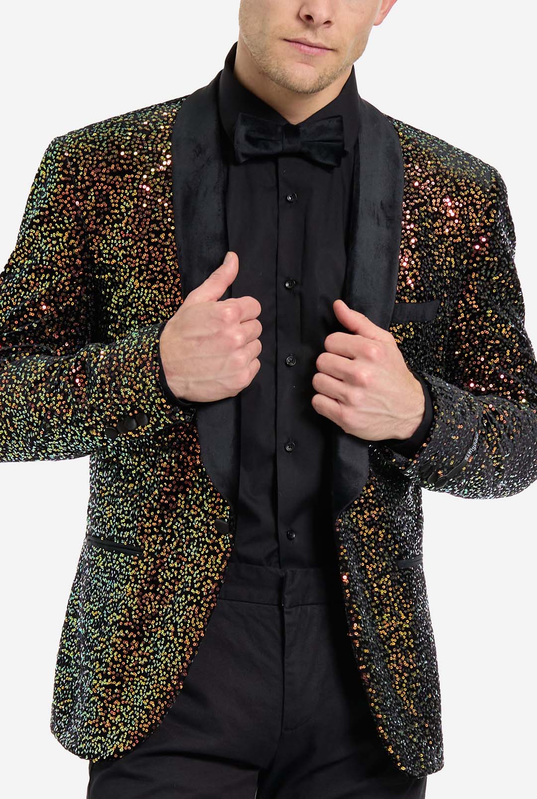 Dinner Jacket - Amber Sequins