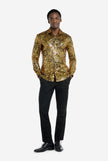 SHIRT LS Golden Geo Star