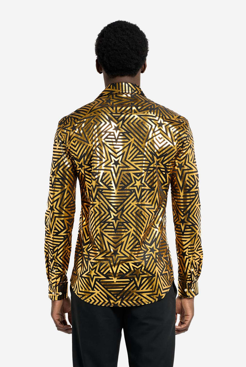 SHIRT LS Golden Geo Star
