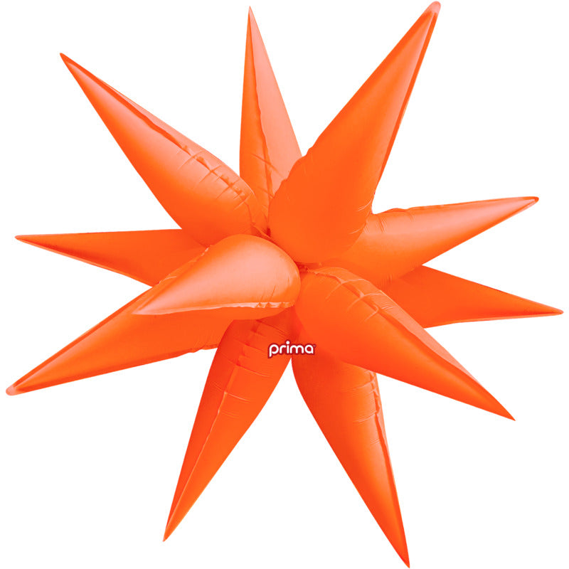 1 Ballon Starburst Electric Orange 40